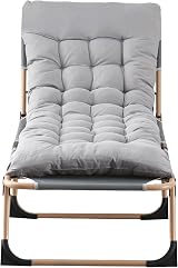TRIOBLADE Heavy Duty Folding Sun Lounger 22mm Steel Frame 330lbs Grey view 7