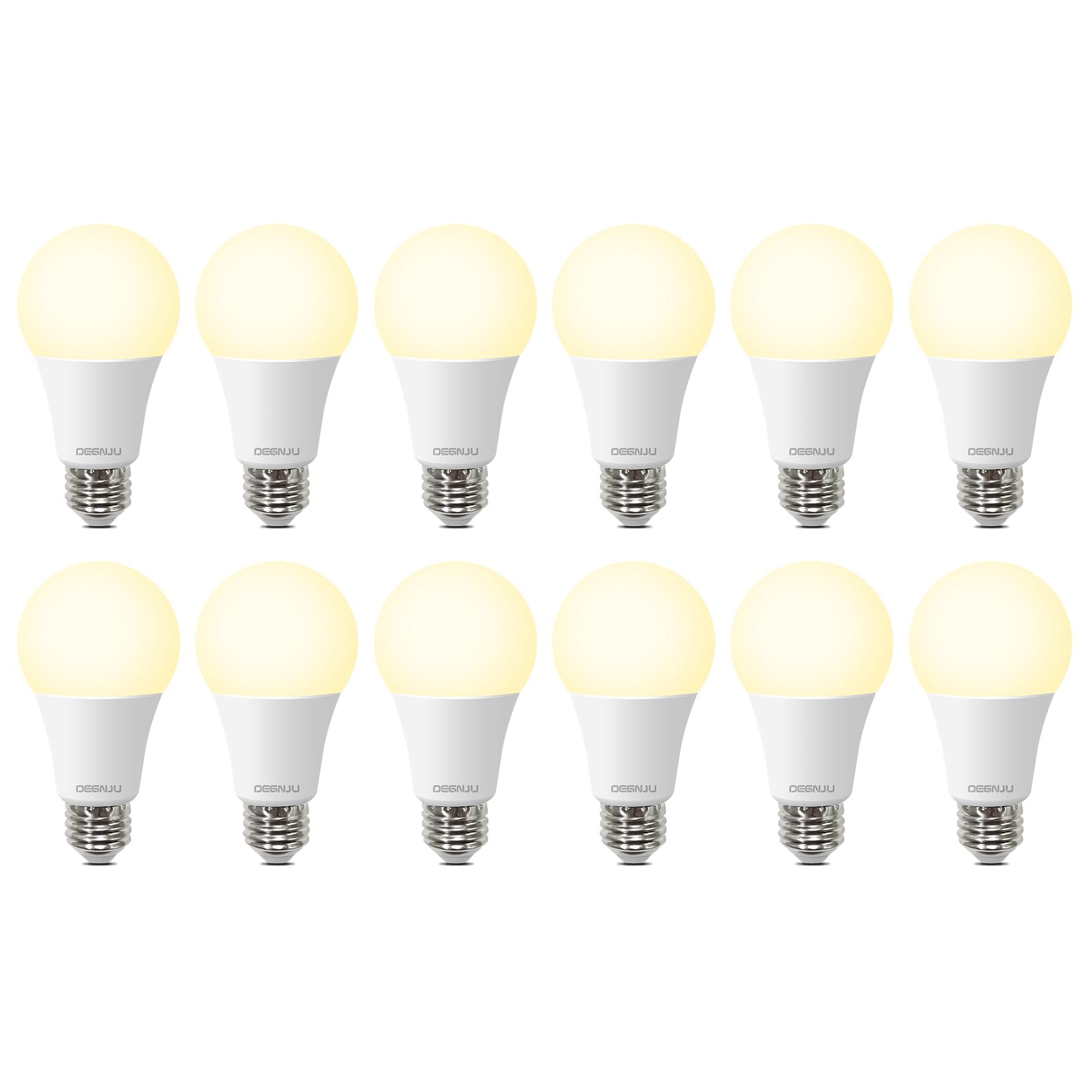 Photo 1 of * only comes with five *
DEGNJU LED Light Bulbs Soft White 2700K, 100 Watt Equivalent LED Bulbs, A19 Standard Bulbs, 1500 LM, 15000 Hours, E26 Base, Non-Dimmable, 13W Warm White LED Bulbs for Bedroom Living Room, 12 Pack