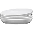 Mikasa Kamryn Vegan Bone China Lightweight Set of 4 Pasta Bowls, 8.5 Inch
