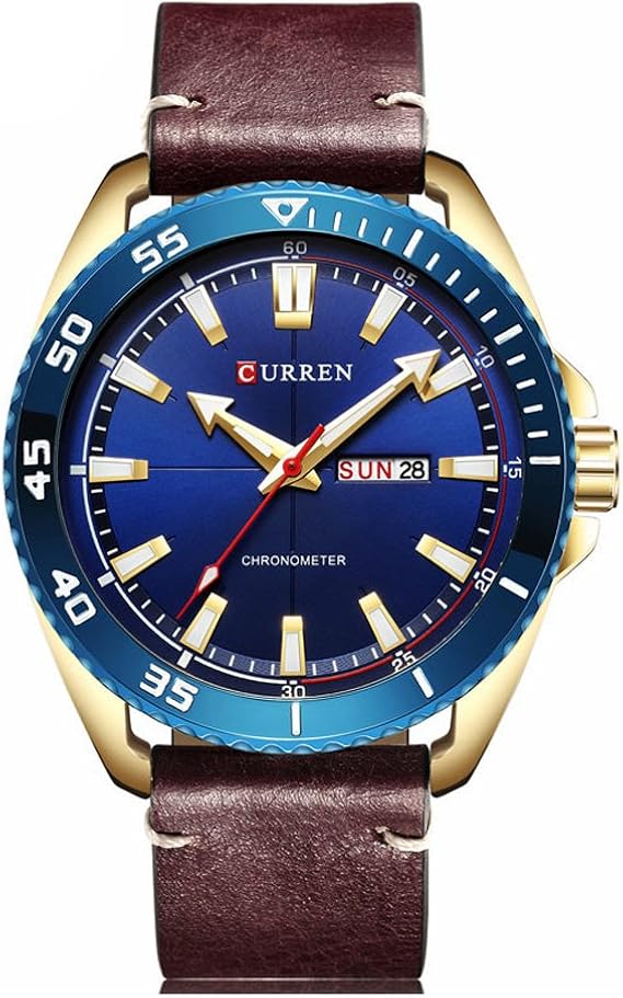 Amazon カレンメンズウォッチトップブランドの高級革防水腕時計陸軍スポーツ時計メンズ時計メンズ腕時計 メンズ腕時計 腕時計 通販