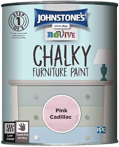 Johnstone's Chalky Furniture Paint Pink Cadillac 0.75 L