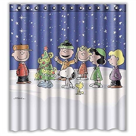 Custom Charlie Brown Christmas And Snoopy Waterproof Polyester