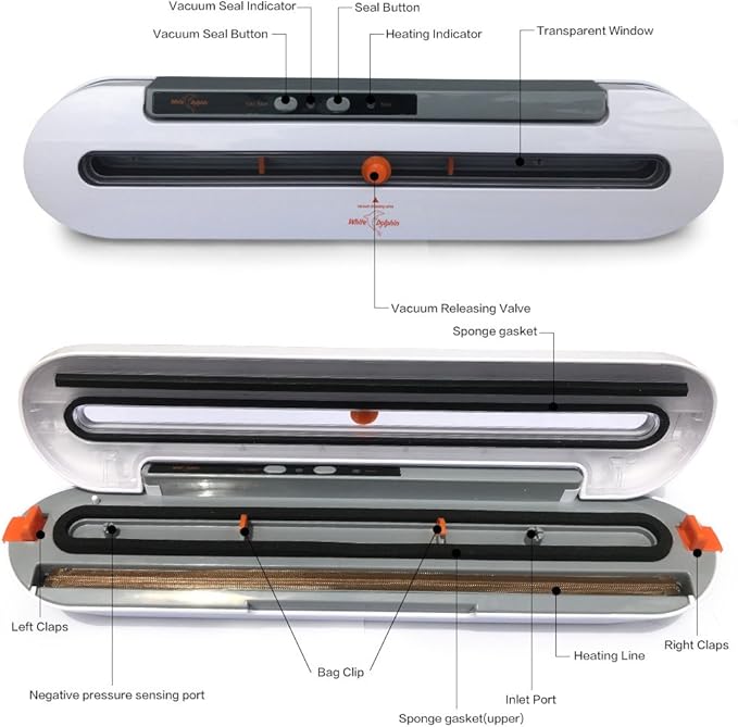 Amazon.com: Vacuum Sealer Machine Automatic Air Sealing System for ...