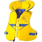 Stohlquist Child Life Jacket, US Coast Guard Approved, Type III Life Vest (30-50 lbs) for Kids and Children, Support Collar with Grab Handle, Fully Adjustable PFD for Pools, Lakes and Boating