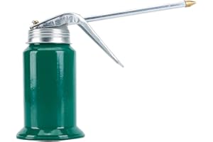 ASABOCAI 2Pack 250ml Hand Pump Oiler Can, Pistol Oiler Can with Straight Spouts