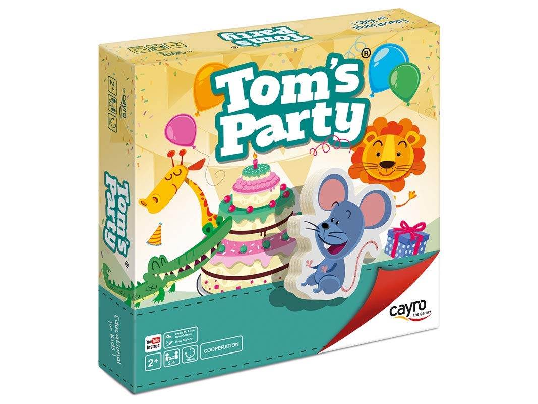 Cayro Tom's Party Board Game - Collaboration - Colourful and Fun - For the Whole Family - Encourages Collaboration - 2 to 6 Players - Original