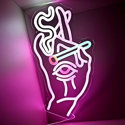 Evil Eye Neon Sign Funky Decor,17 x 10 Inches