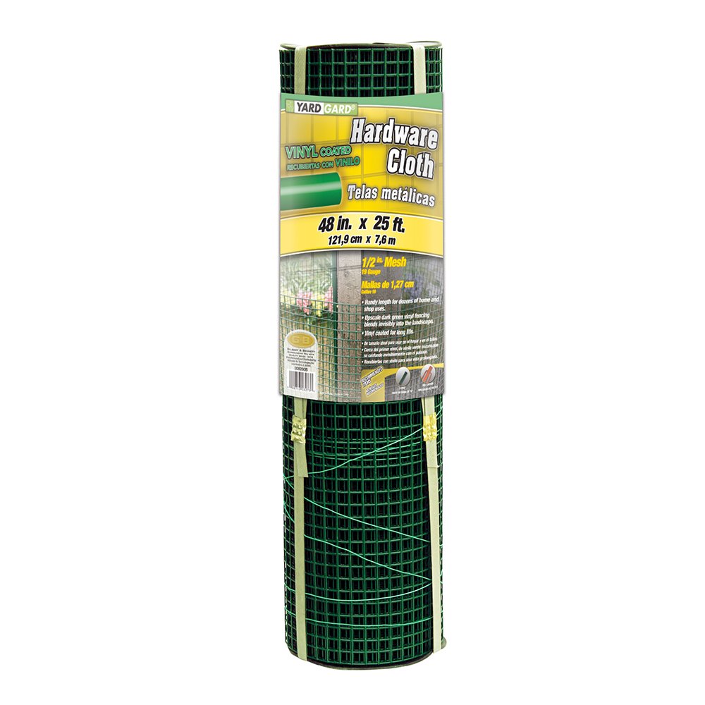 Buy 308260B 1/2 Inch Mesh 48 by 25 Foot 19 Gauge Green PVC Coated