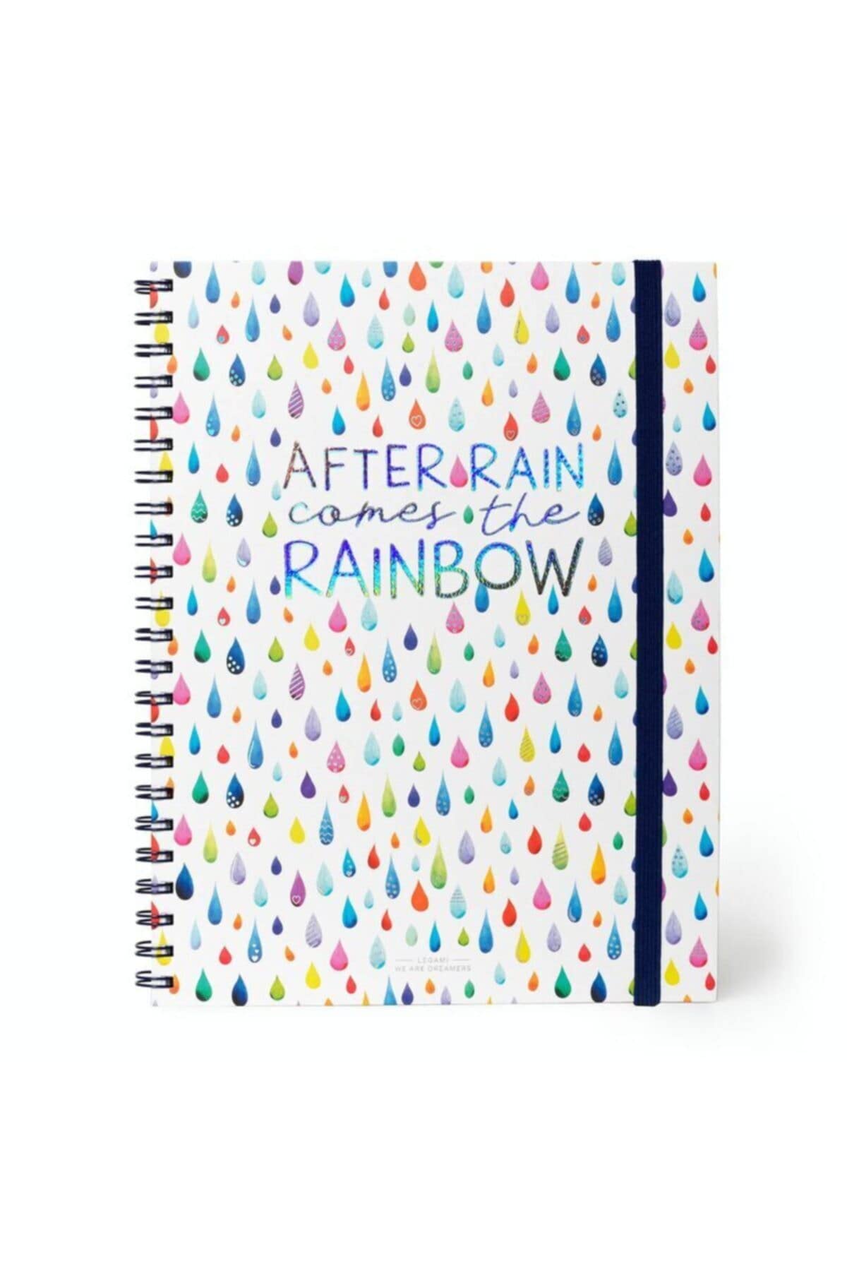 Legami - 3 in 1 Spiral Notebook, A4 Size, Maxi 22 x 29.5 cm, White Paper, 204 Detachable Pages: 68 Lined, 68 Squared, 68 Dots, Elastic Closure, Final Pocket