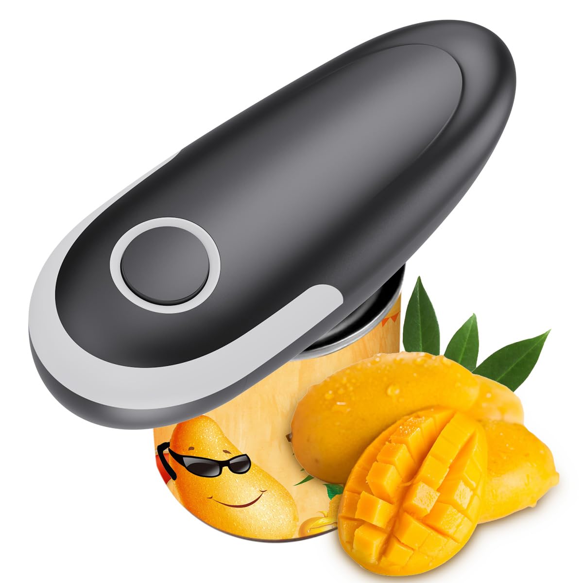 Photo 1 of **BATTERY HOLDER LATCH IS BROKEN** Electric Can Opener One-Touch Switch Upgraded 4×AA Power, Safe Smooth No Sharp Edges Can Opener for Almost Size Can, Automatic Can Opener Electric Best Kitchen Gadgets for Chefs, Arthritis, Seniors