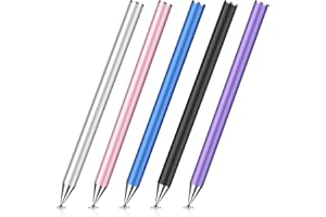 MEKO 5 Pack Stylus Pen for Touchscreen, High Sensitivity & Precision Universal Stylus Pencil for iPad, iPhone,Android Smartphones and Tablets and All Other Touchscreen Devices(5Packs)