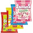 Squashies DrumStick Original Rasberry & Milk, Sour Cherry & Apple Flavour, Bubblegum, Strawberry & Cream Flavor, Candies - MultiPack - 120G (4 PACK BUNDLE) - Imported from UK (Variety4)