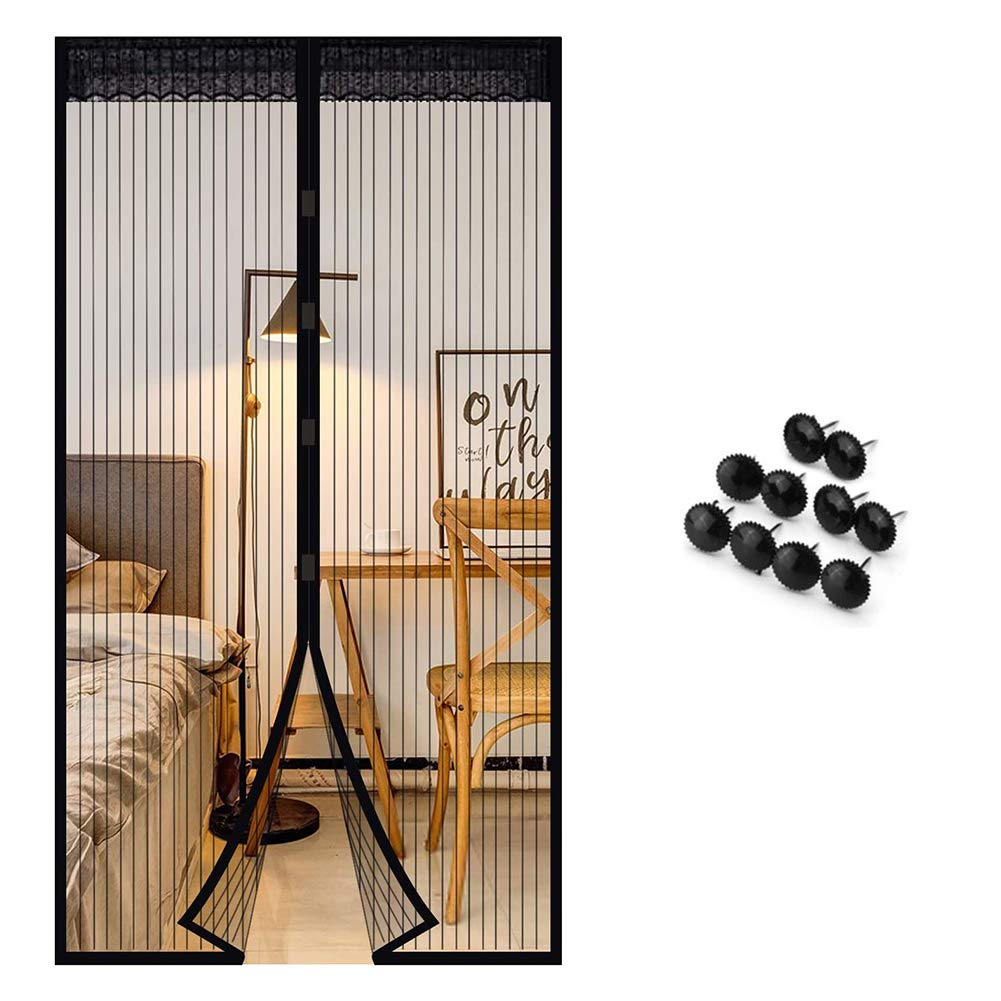 Magnetic Fly Screen Door Insect Screen Balcony Door Fly Curtain 210 x 100 cm Hands Summer Anti-Mosquito Insect Protection for Bedroom / Living Room / Balcony