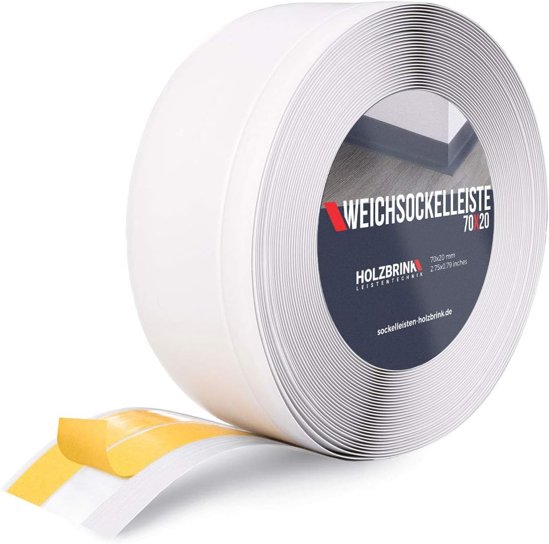 Weichsockelleiste Selbstklebend 5m - Flexibel Für Küche & Bad Ohne Bohren