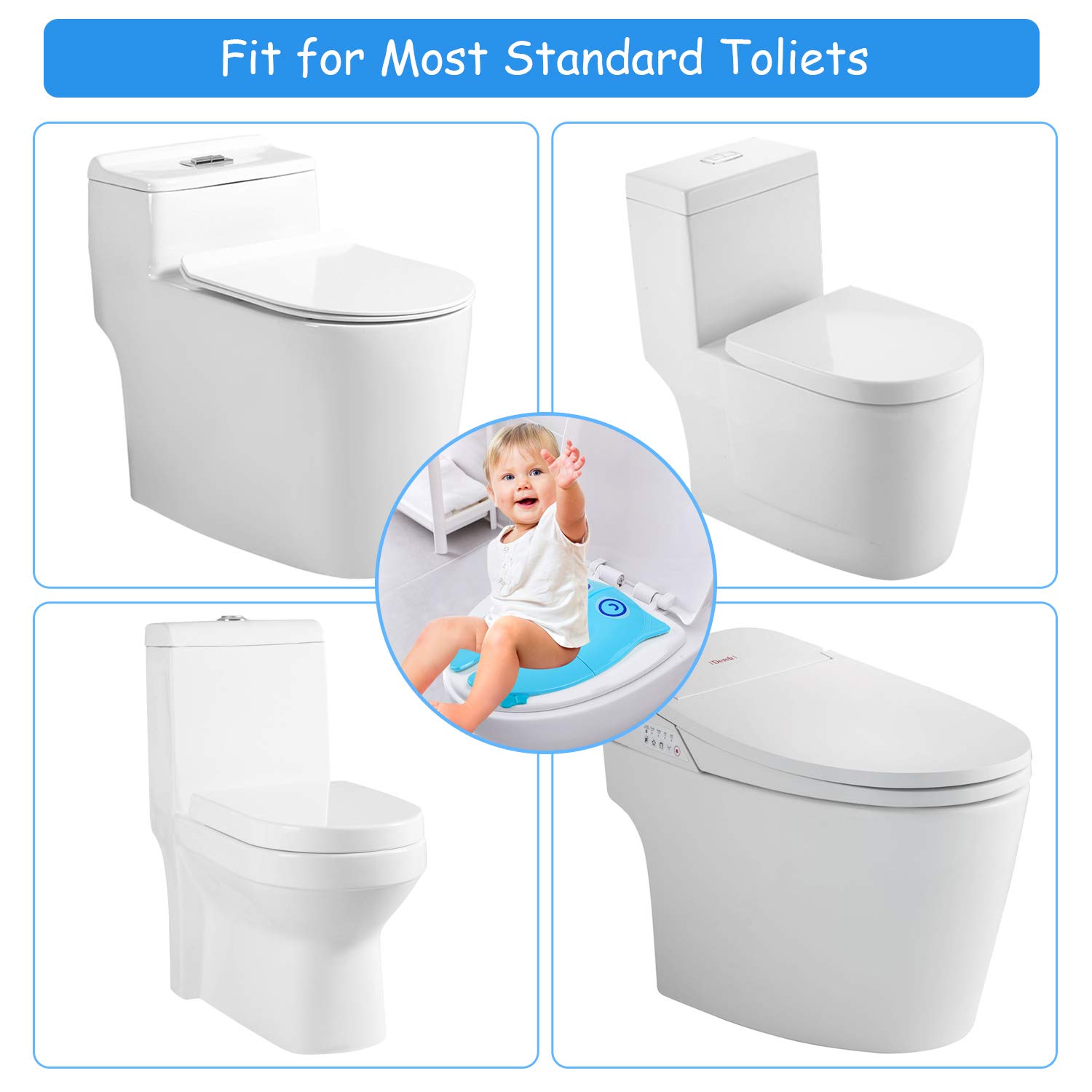 Azul Tapa Wc Orinal Bebe Reductor Compacto Y Portatil Protector Inodoro Para Viajes Leadstar Asiento De Inodoro Plegable Para Ninos Bebe Asientos Kudzuandcompany Com