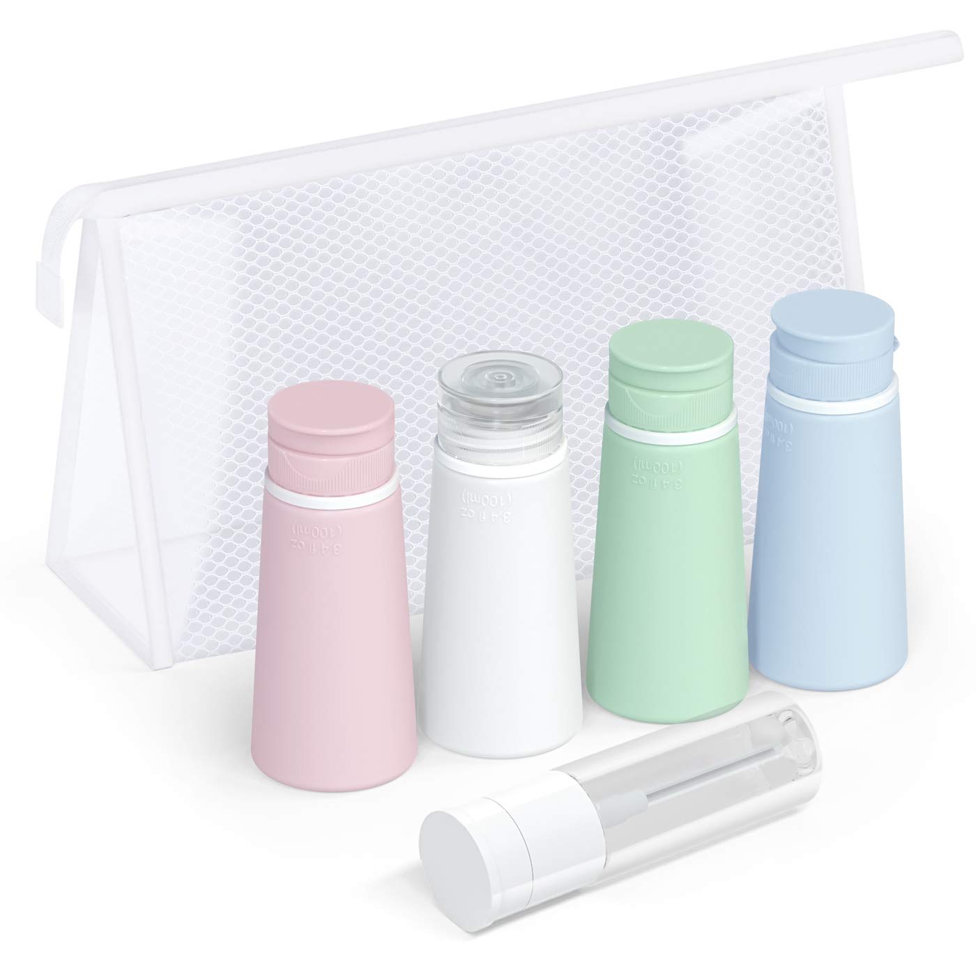Valourgo Travel Bottles for Toiletries Tsa Approved Travel Size Containers BPA Free Leak Proof Travel Tubes Refillable Liquid Travel Accessories for Cosmetic Shampoo and Lotion Soap