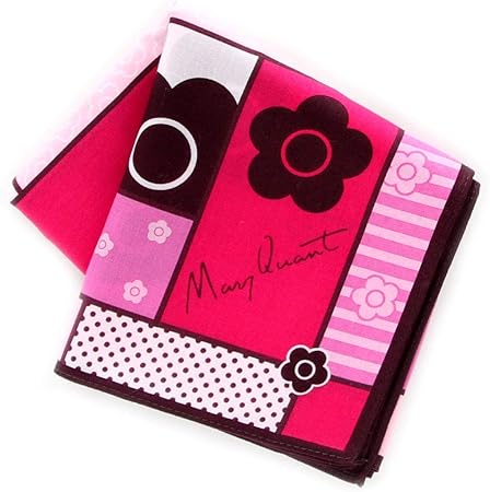 Amazon Co Jp Mary Quant マリークヮント プリントハンカチ ピンク 婦人 約42cm マリークワント マリクワ 1901 13 01 ビューティー