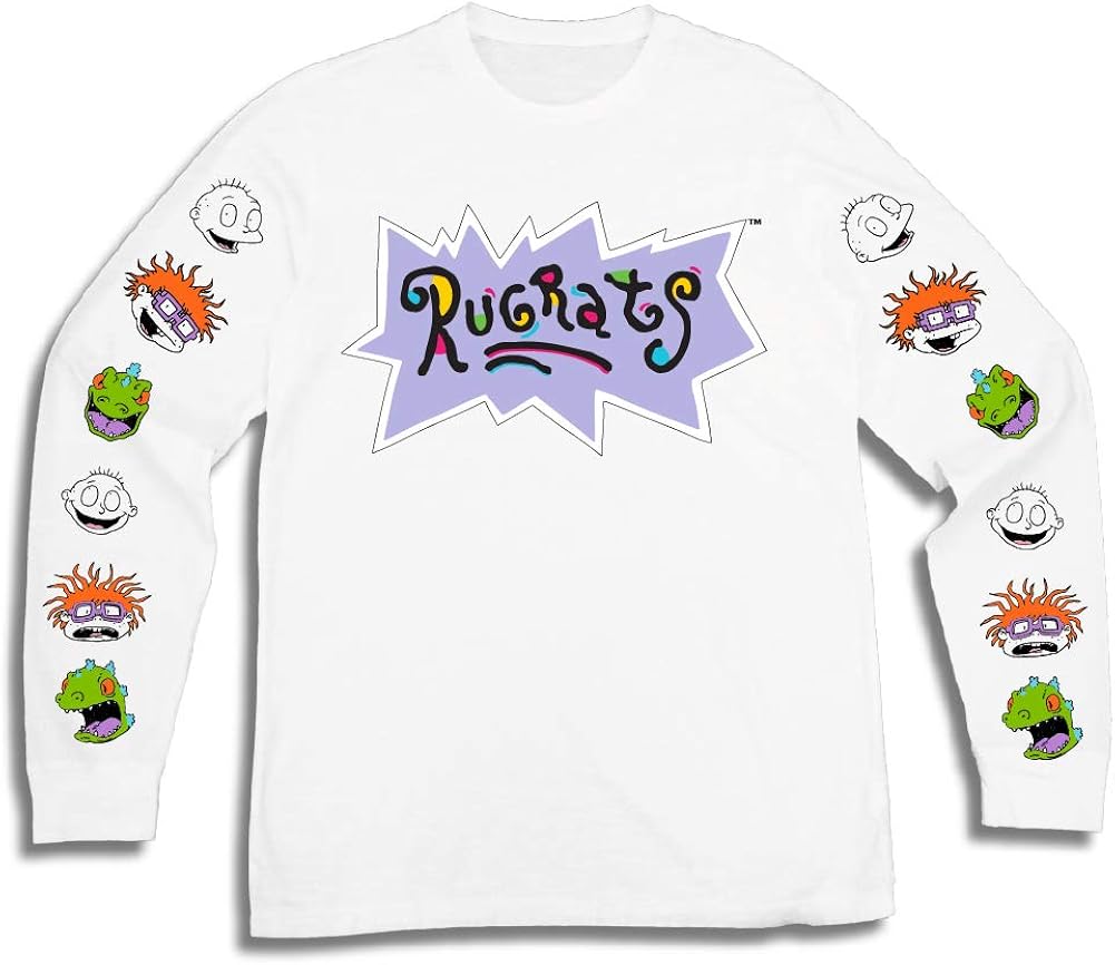 Nickelodeon Mens Long Sleeve Shirt Tbt Mens 1990 S Clothing