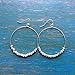 Silver Hoop Earrings for Women | Handmade Beaded Jewelry | Made with Love by Madres Collective Artisans in the Dominican Republic