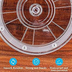 Jersvims 2Pcs 4 Inch Acrylic Turntable