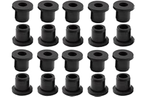 SAI FEI ER 20 pcs 3/8" Drill Hole，1/4" ID black Silicone Top hat rubber grommets for Wiring，Automotive，Firewall，Hole Plug，Desk，Screw，Water and Gas pipe，Drain，House Siding，Cable Bushing，Glass，Wire plug