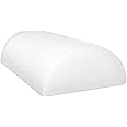 CanDo White PE Foam Rollers for Exercise, Finess, Muscle Restoration, Massage Therapy, Sport Recovery and Physical Therapy for Home, Clinics, Professional Therapy Half-Round 4" x 12"