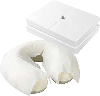 Waylyee Disposable Face Cradle Covers 100 Count Ultra Soft Massage Linens