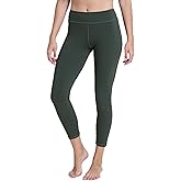 Gottex Modest Women’s Solid Khaki Leggings with Contrast Stitching and Elastic Waistband Designed for Swimwear Comfort