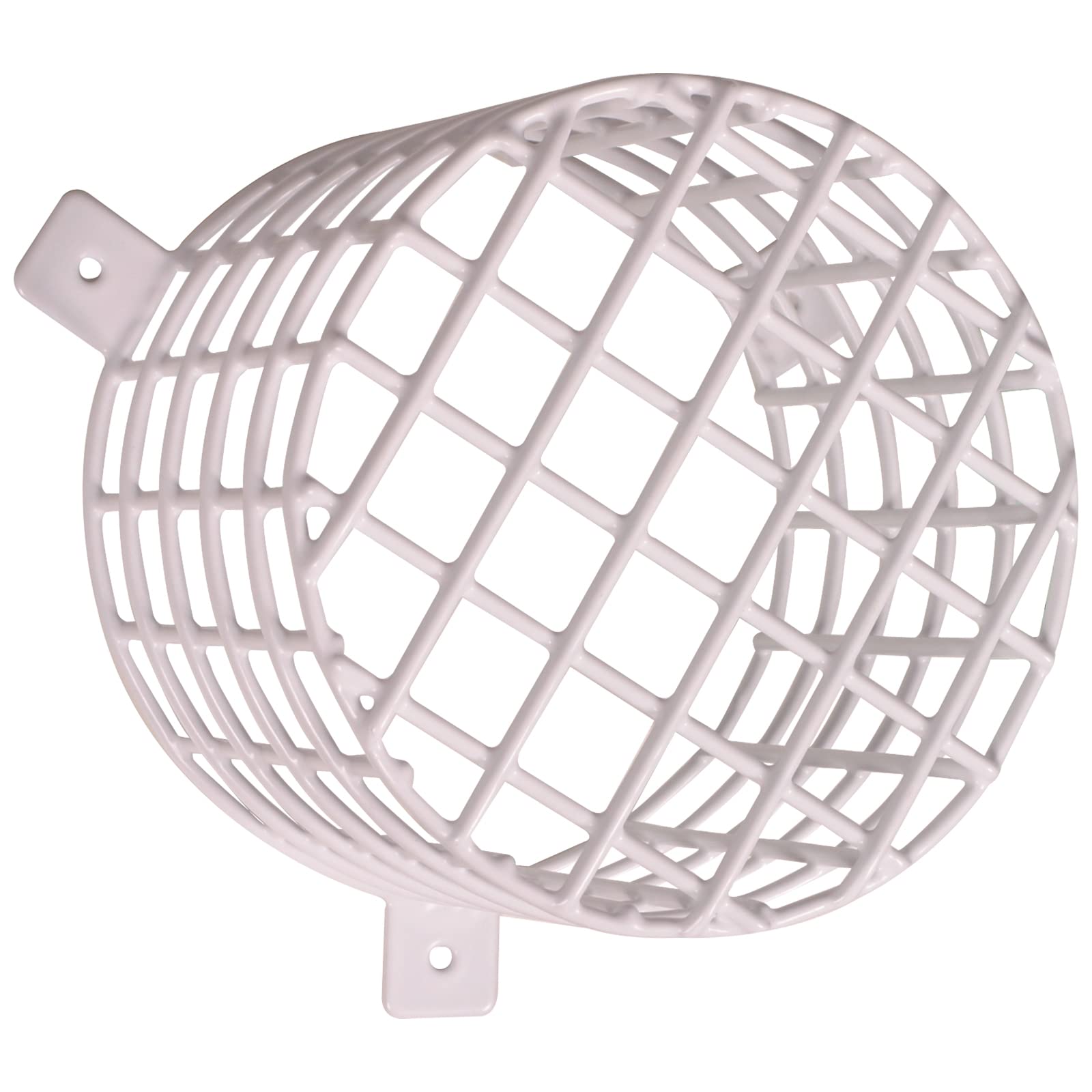 Safety Technology International Beacon and Sounder Cage, Galvanized Steel, White