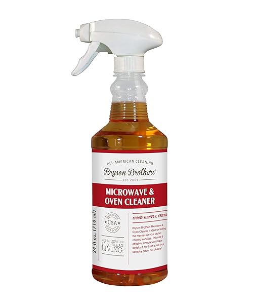 BRYSON BROTHERS 24 FL OZ MICROWAVE AND OVEN CLEANER – NON-TOXIC FORMULA CLEANS AND DEGREASES ALL OVEN TYPES AND BBQ GRILLS