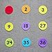 Aaskuu Carpet Spot Markers with Numbers 1-36 for Teachers and Kids, Classroom Floor Circles Dots Rug Mats for Kindergarten Preschool Organization, 4 Inch 36 Pack