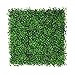 BesameNature Artificial Plants Wall Boxwood Hedge Grass Mat/High Density Greenery Panels Ivy Fence 20