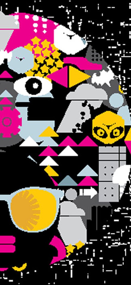 PeelitStickit Women Head Pattern Wallpaper, Wall Mural ID-004, vinyl