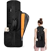 Voolra Yoga Mat Bag Backpack for Women and Men with Multi-Pockets for Mats Blocks and Accessories, Waterproof Yoga Mat Carrier Holder for Workouts, Gym, Pilates
