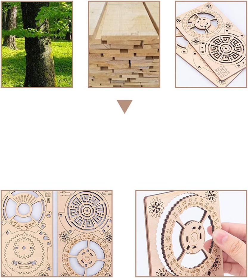 Puzzle, Calendar 2044 to 2017 Transmission Carving
