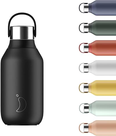 Chilly's Series 2 Bottle Stainless Steel 350ml Abyss Black Double Wall Vacuum