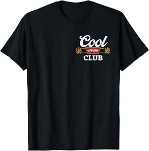 Mens Cool Grandpas Club Father's Day Grandpa T-Shirt