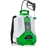 ALIENTABI Battery Powered Backpack Sprayer 36/65 PSI 4Gal for Lawn Garden | 2hr Battery&amp;26ft Range Per Charge, Removable Battery, Includes High-Pressure Gun, FKM Seals, Stainless Wand, No More Pumping