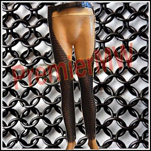 PREMIER MW Large Chainmail Leggings Medieval Knight Battle Ready Leg Butted Chainmail Leg