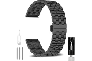 OTOPO for Garmin Instinct/Instinct 2 Solar Watch Bands Metal, Solid Stainless Steel Metal Replacement Wristband Strap Men for Garmin Instinct Tactical/Tide/Esports/Instinct Solar