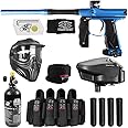 Maddog Empire Mini GS Full Auto Paintball Gun Marker w/HPA Tank, Empire Halo Too Loader, Thermal Anti-Fog Paintball Mask Goggle, Neck Protector, 4+3 Harness & (4) Pods Starter Package