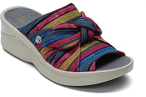 BZees Women's Smile Wedge Sandal