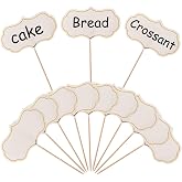 ALINK 50 Pcs Cheese Markers, Food Labels for Charcuterie Board, Blank Toothpick Flags for Appetizer Signs, Cupcake Toppers Sandwich Picks for Christmas, Wedding, Party Decorations - White