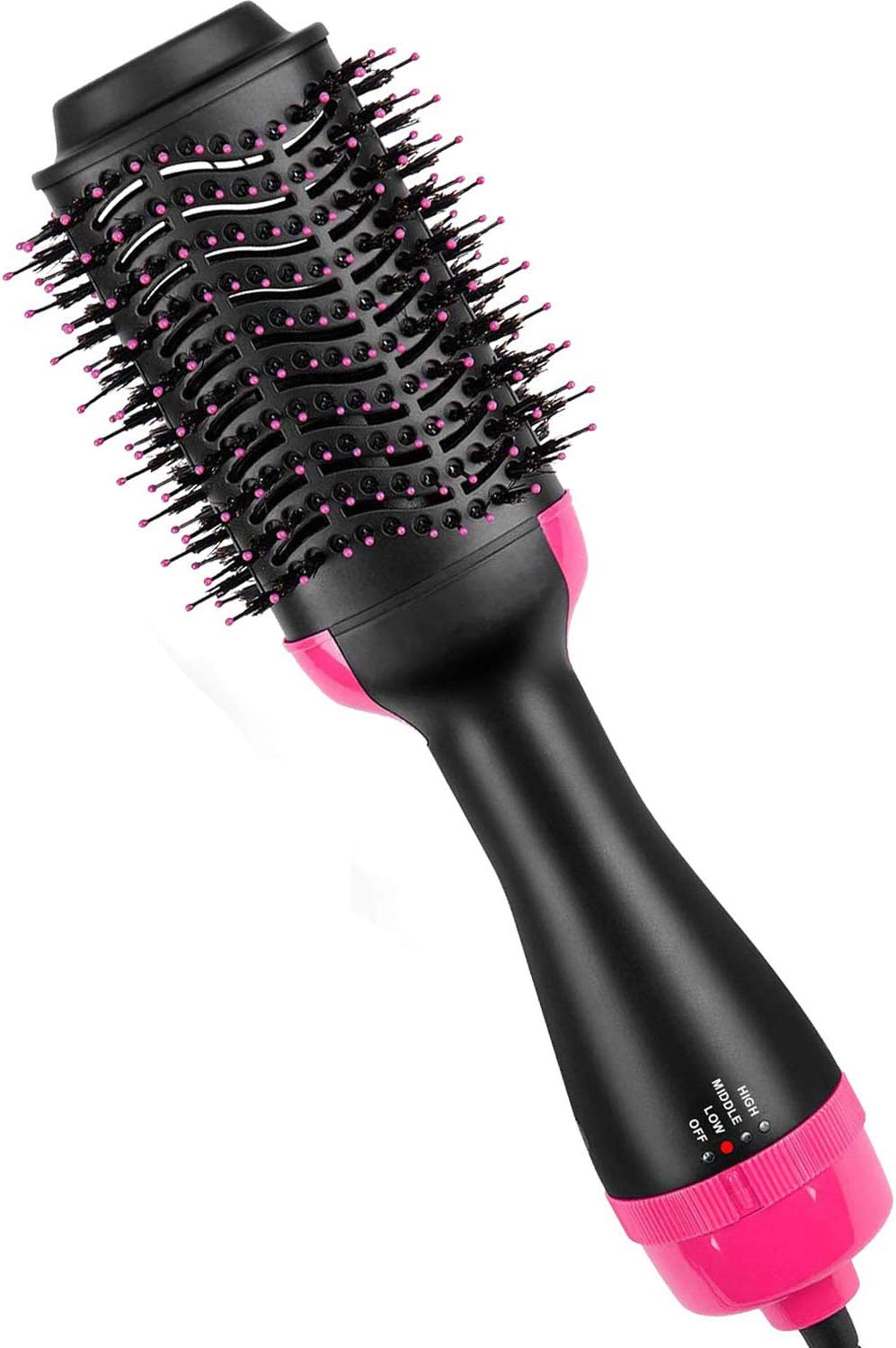 Hot Air Brush, 3-in-1 Hair Brush Dryer Straightener Curler, Hair Styler Power 1000W Perfect Blow Spin Brush for Women