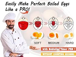 NobleEgg Egg Timer Pro for Boiling Eggs | Soft Hard