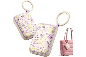 Fbee Rechargeable Hand Warmers 2 Pack with Keychain, Gift for Women | Pocket-Size Design Fits Gloves, Smart Temp Control, 3 H