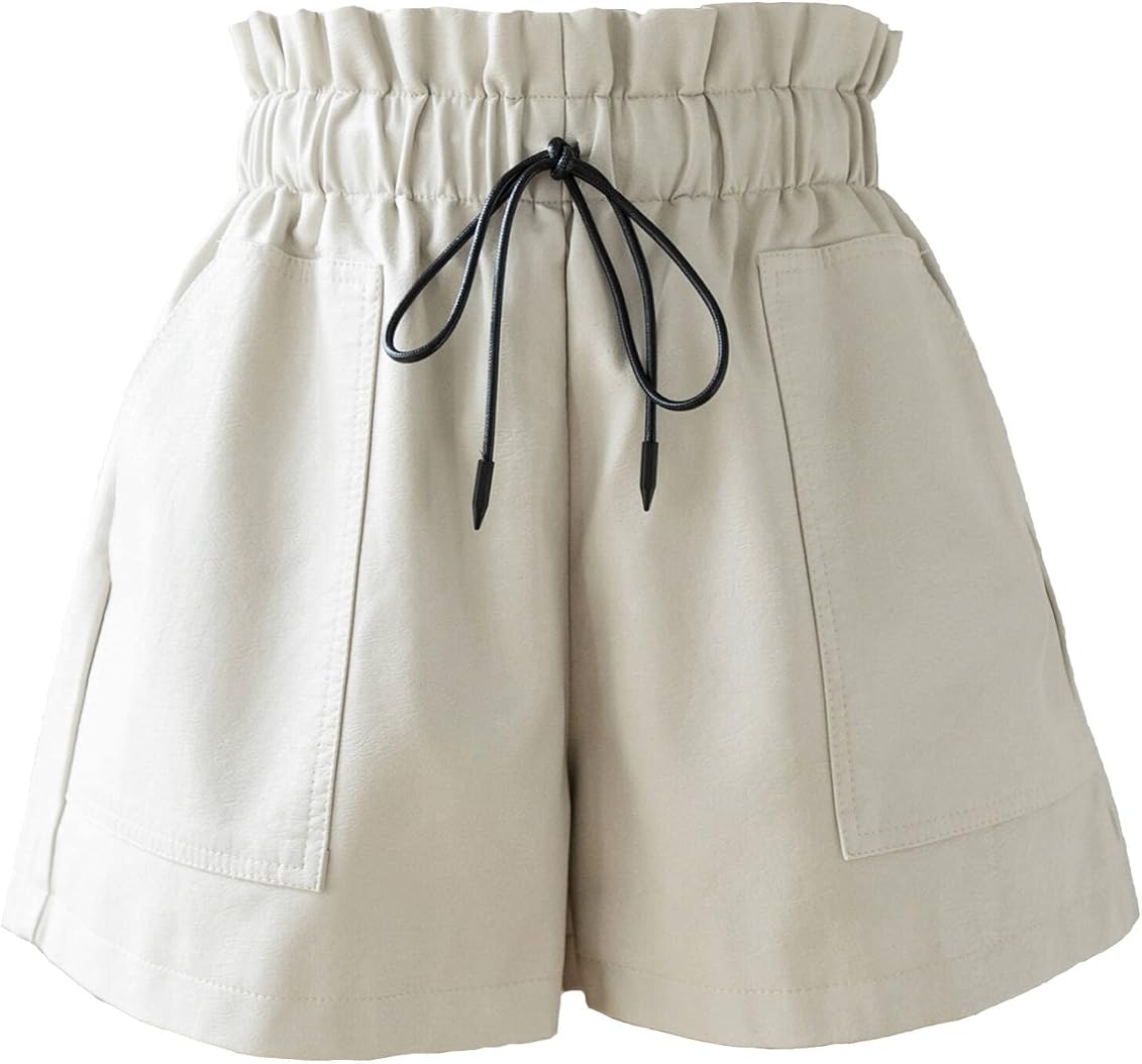 Faux Leather Shorts for Women 