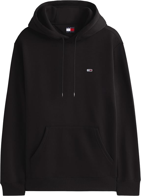 Sweat à Capuche Homme Regular Fit Flag Fleece avec Capuche, Noir (Black), XS