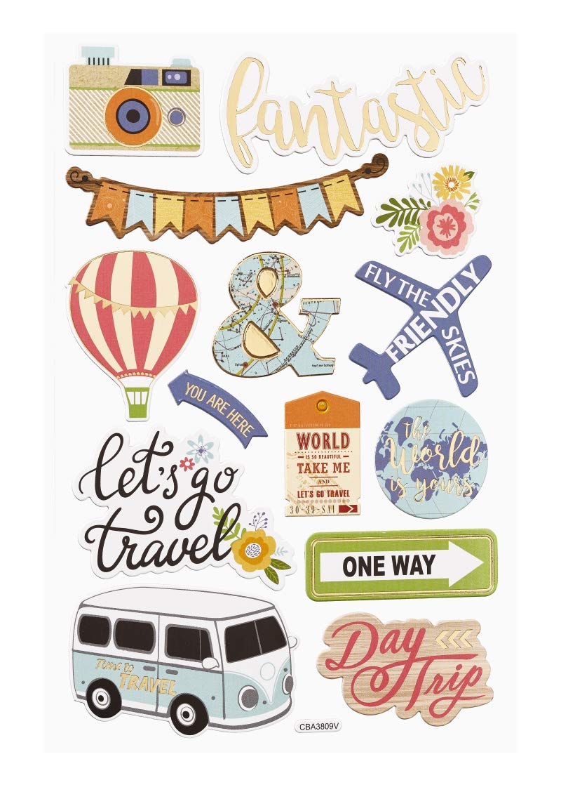 HobbyFun Colourful Fantasy Travel Sticker