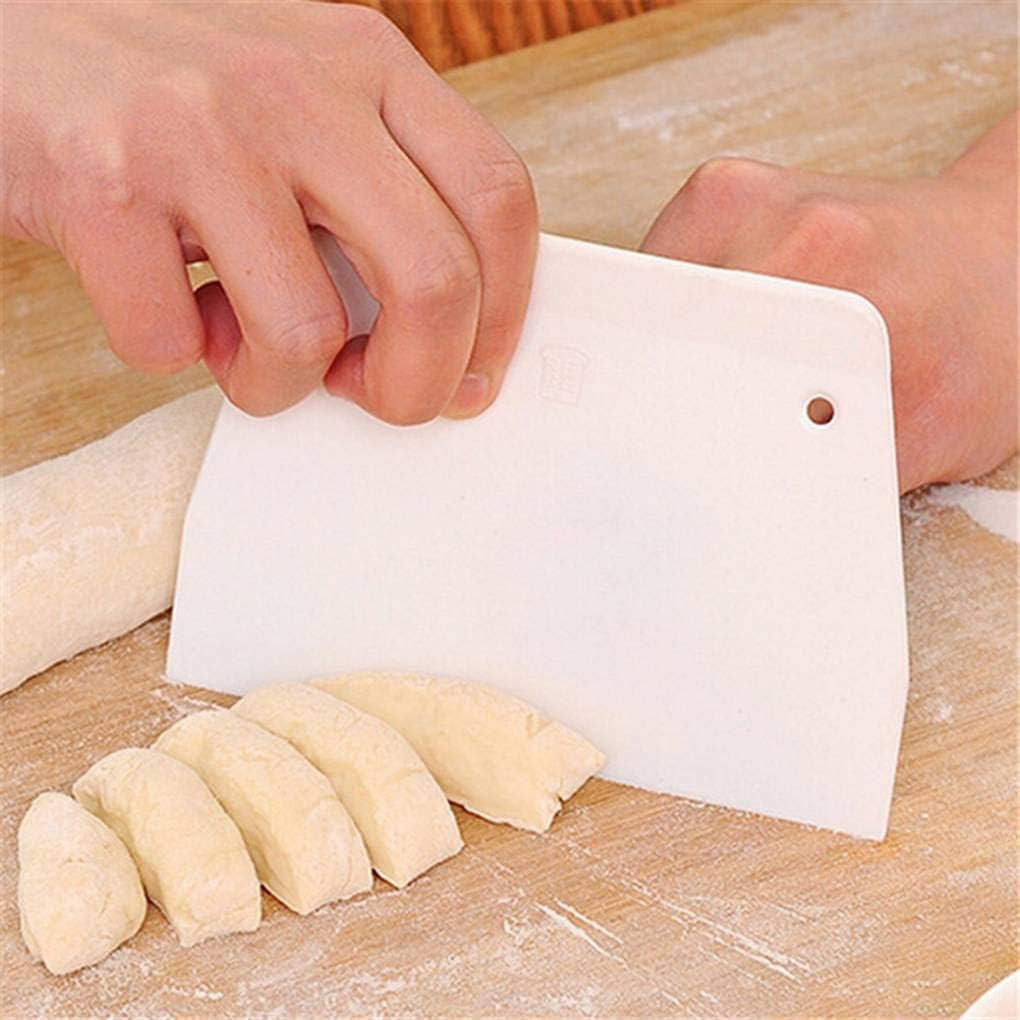 Plastic Trapezoidal Scraper Small Cream Cake Dough Cutting Baking Cutter Butter Smoother Pastry Spatulas